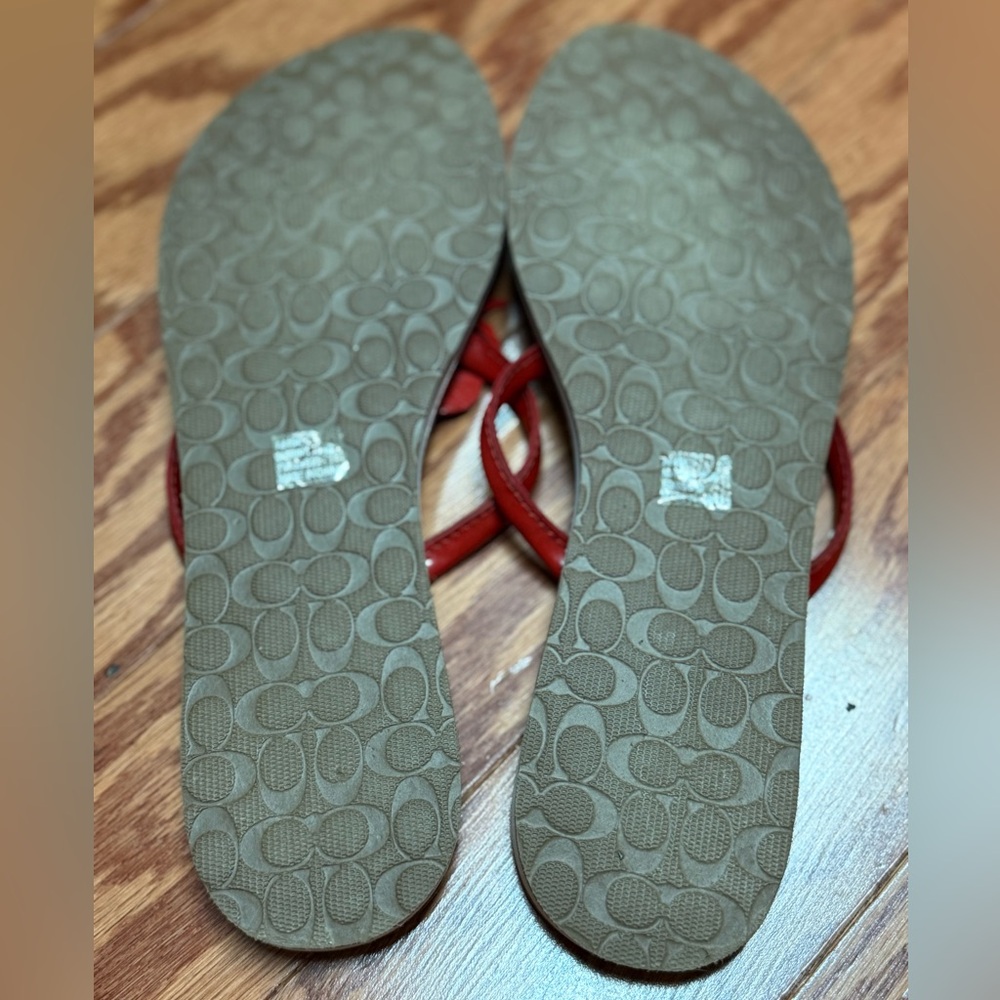 New Coach Marina Crab Sandals Flip Flops, Size 8.5 - Picture 3 of 4